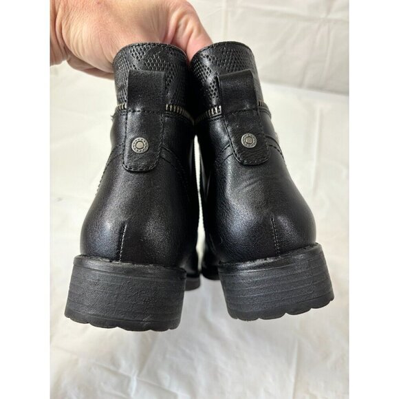 Sean Alan Riley Waterproof Black Ankle Boot Size 7 - Picture 11 of 15